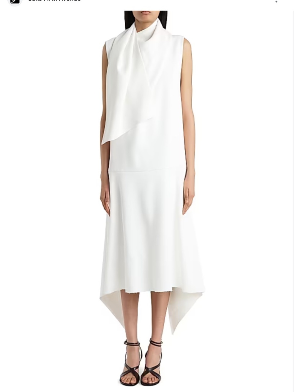 Khaite   Loell Scarf Midi-Dress